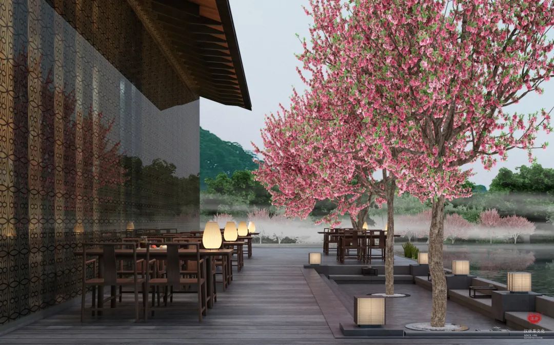 花園餐廳 | 以黑胡桃詮釋工筆花鳥里的婉約審美插圖5